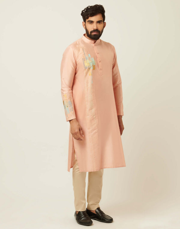 Neptune Antique Peach Kurta