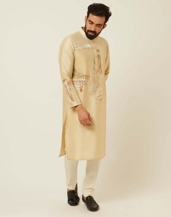 Maze Sand Beige Kurta