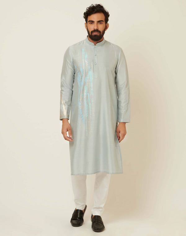 Patina Tint Misty Blue Kurta