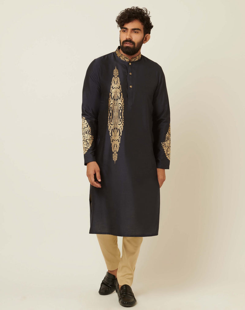 Rex Dark Navy Blue Kurta