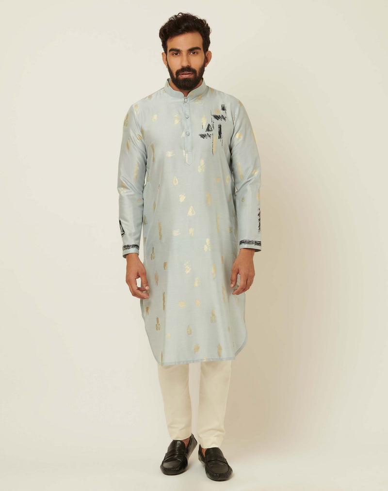 Cluster Misty Blue Kurta