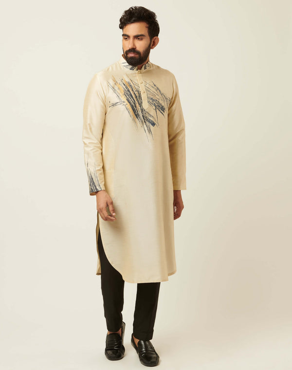 Tangent Sand Beige Kurta