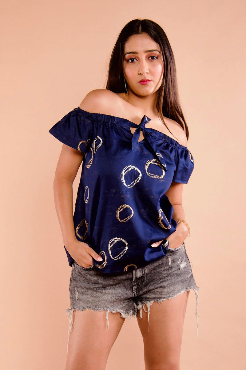 Corsica Navy Blue Top