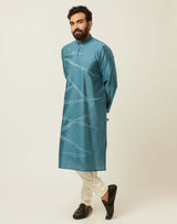 Matrix Lake Blue Kurta