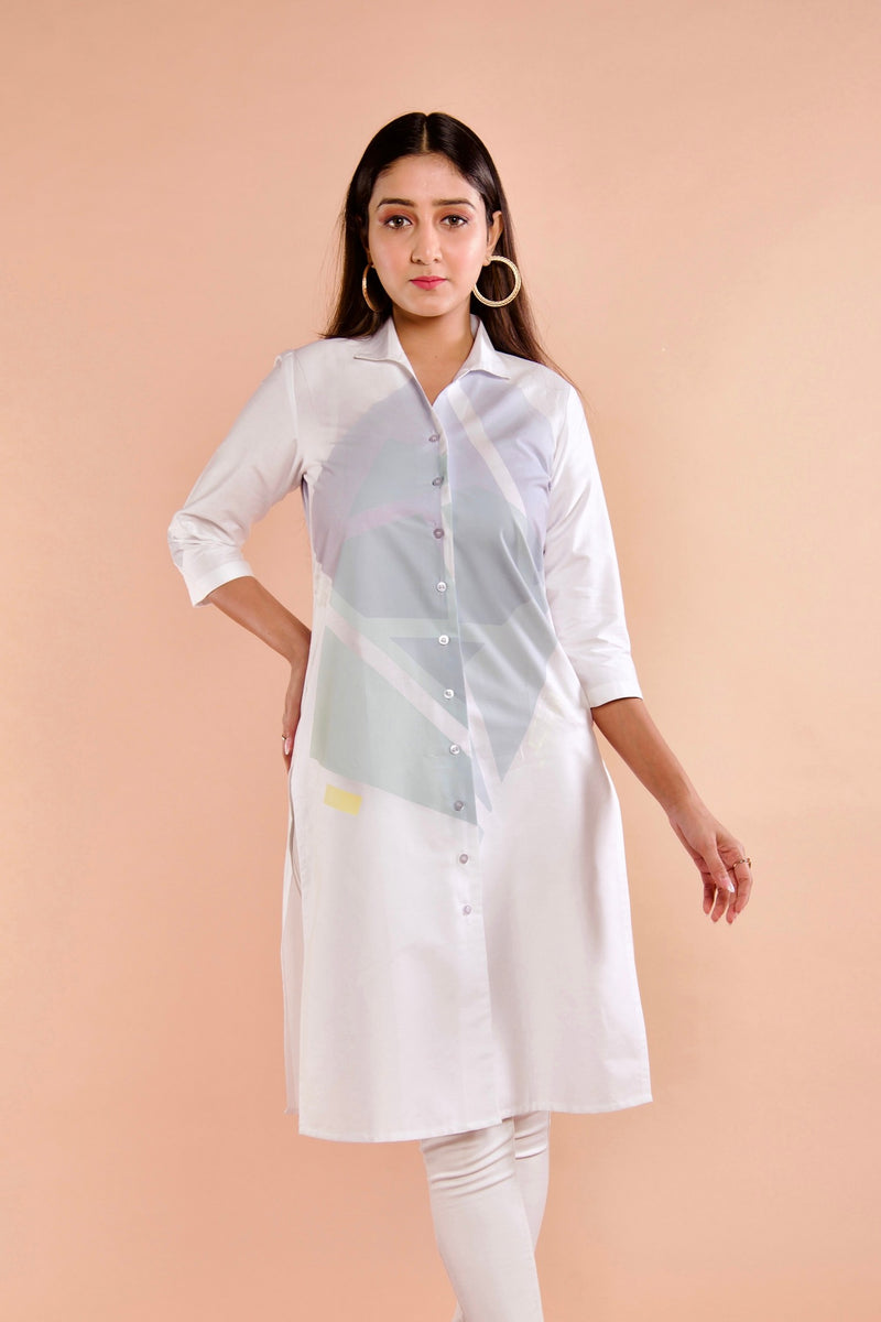 Kite White Blue Tunic