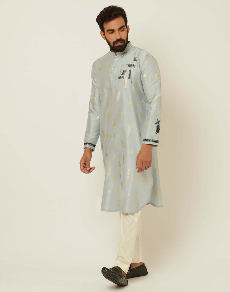 Cluster Misty Blue Kurta