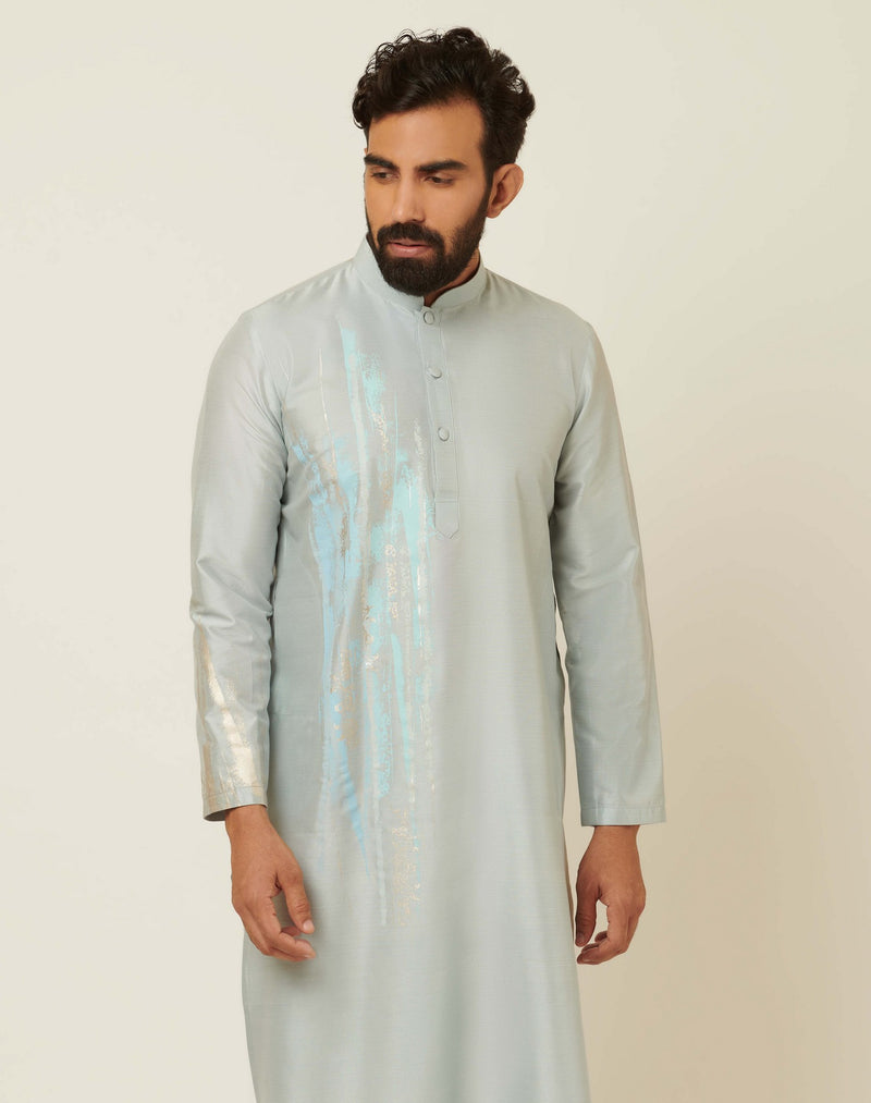 Patina Tint Misty Blue Kurta