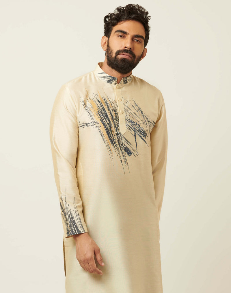 Tangent Sand Beige Kurta