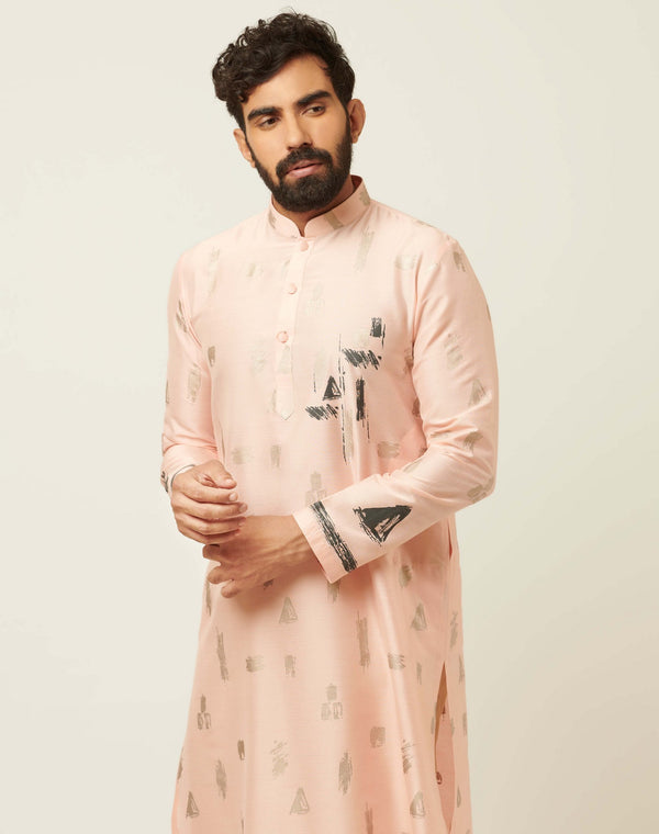 Cluster Antique Peach Kurta