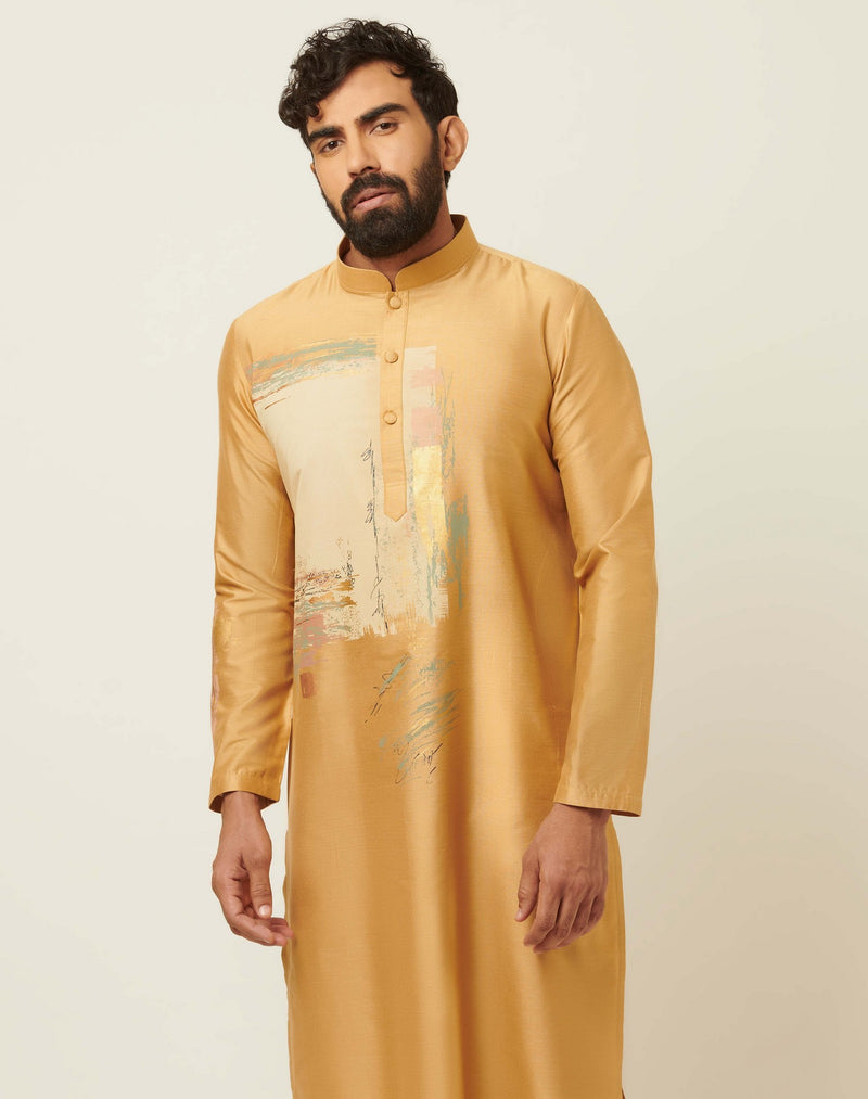 Maze Caramel Gold Kurta