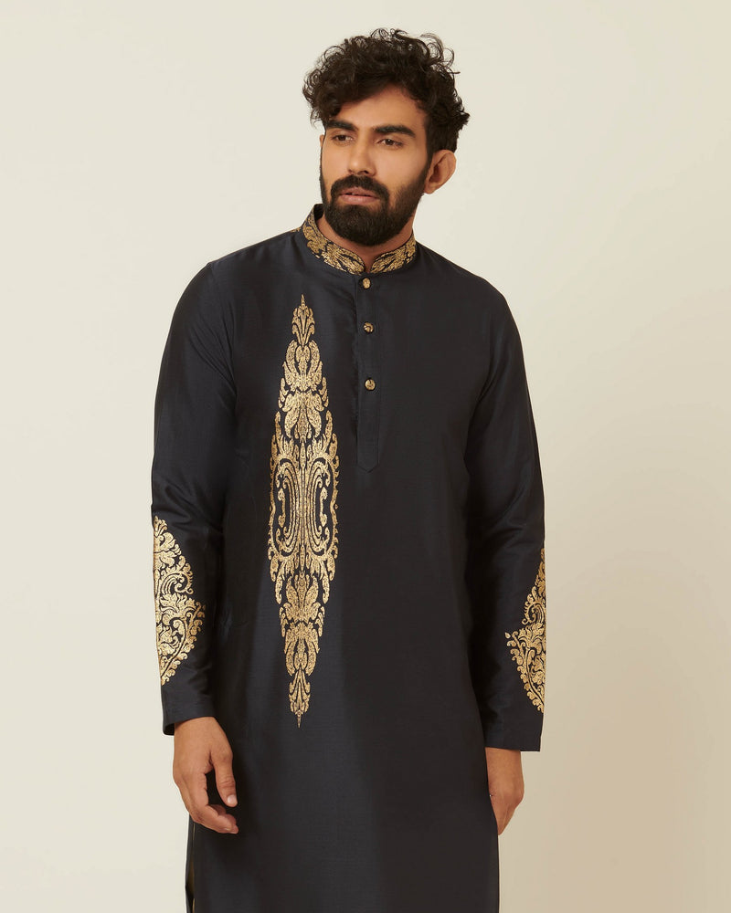 Rex Dark Navy Blue Kurta