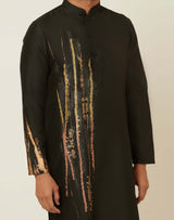 Patina Tint Black Kurta