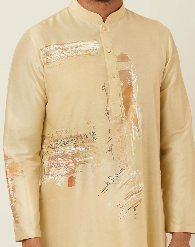 Maze Sand Beige Kurta