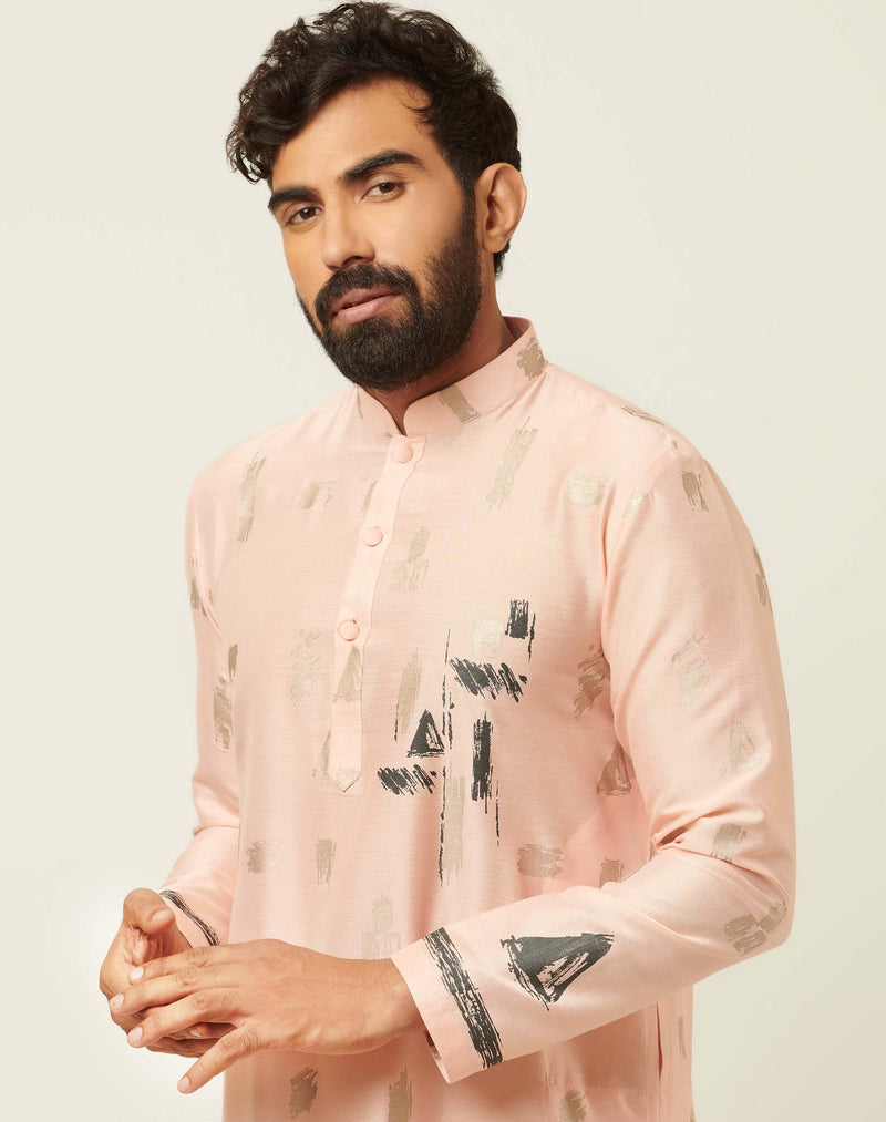 Cluster Antique Peach Kurta