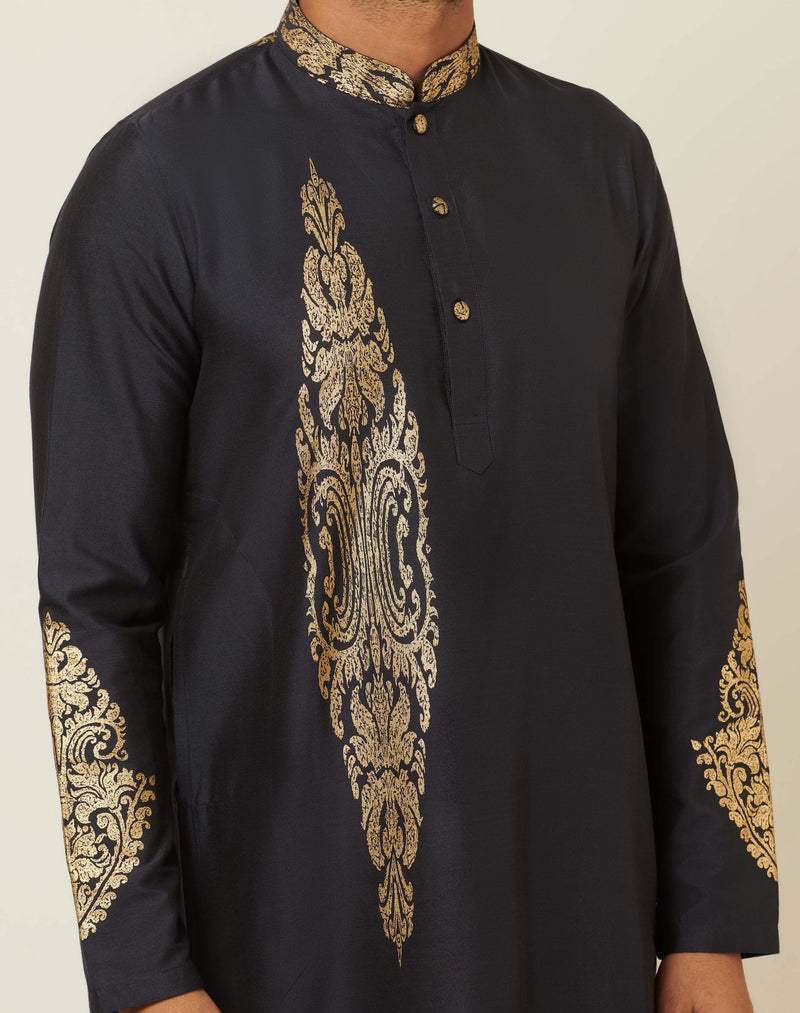 Rex Dark Navy Blue Kurta