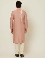 Diagonal Domino Dust Pink Kurta