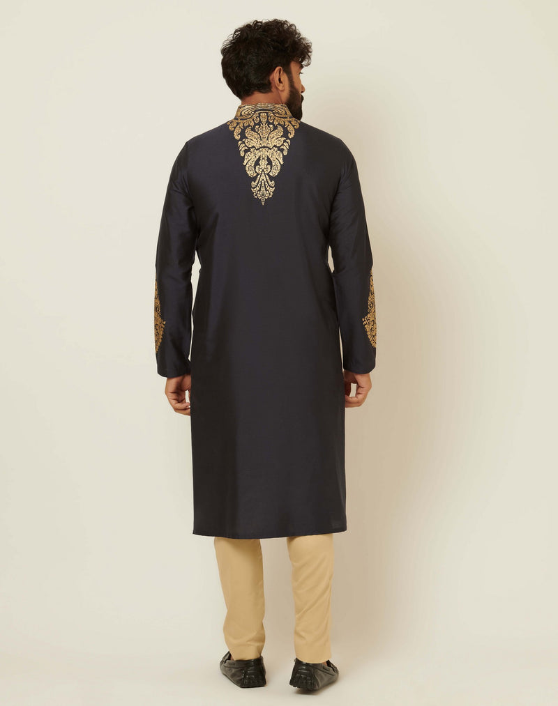 Rex Dark Navy Blue Kurta