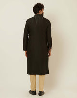 Patina Tint Black Kurta