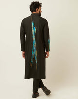 Ski Black Kurta