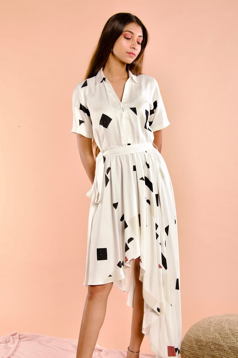 Terrazzo White Dress