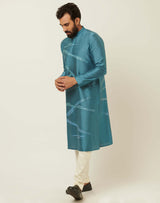 Matrix Lake Blue Kurta