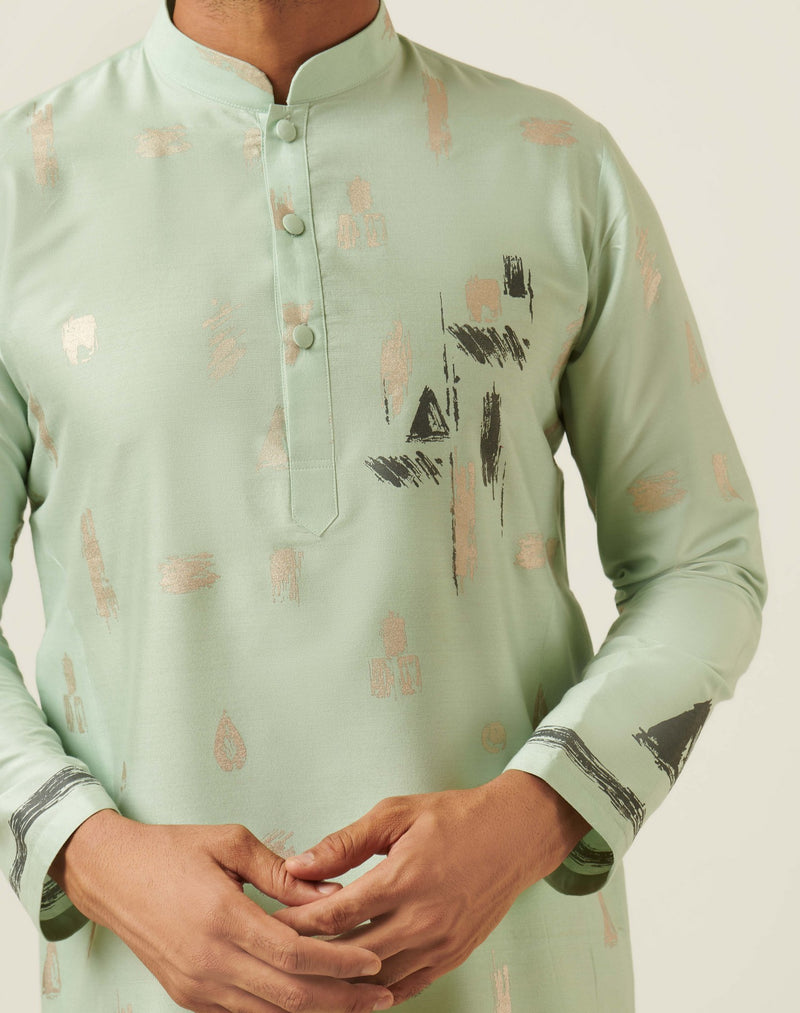 Cluster Mint Green Kurta