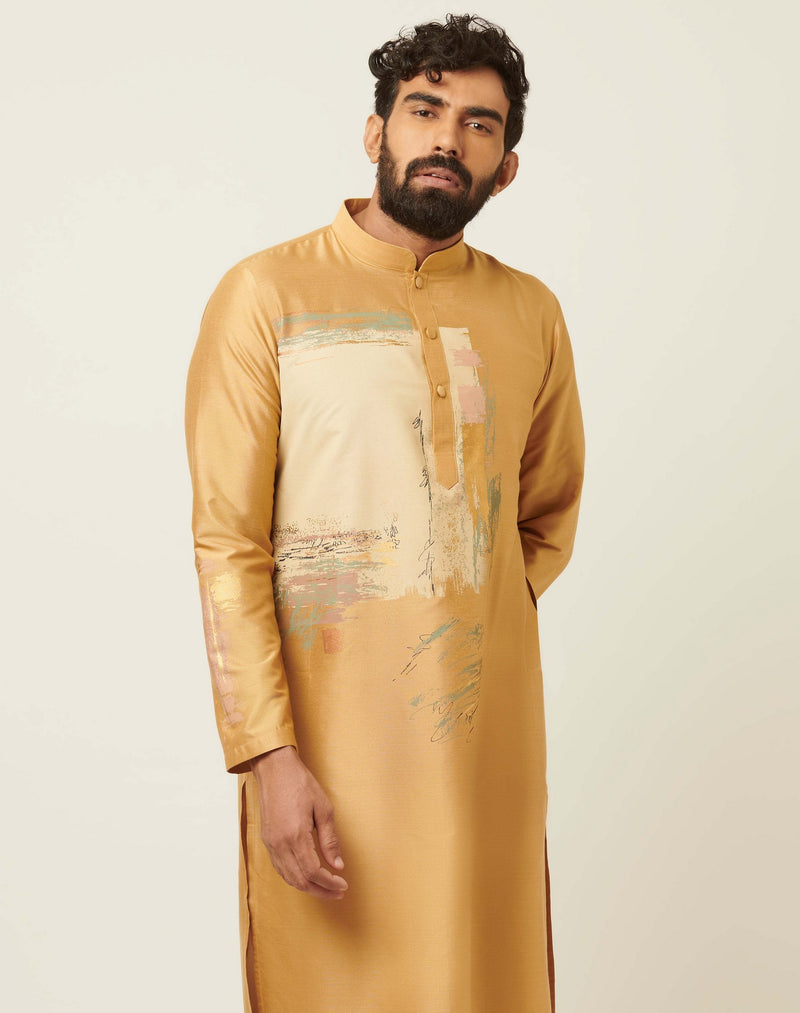 Maze Caramel Gold Kurta