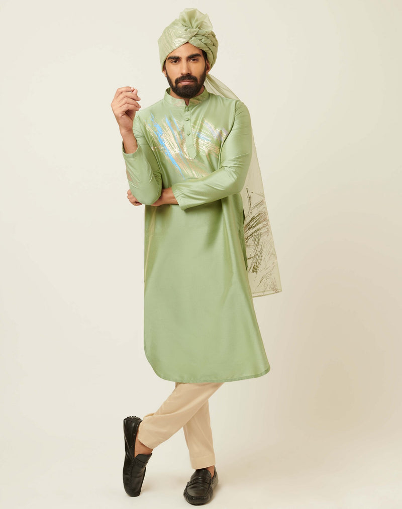 Tangent Sage Green Kurta