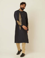 Rex Dark Navy Blue Kurta