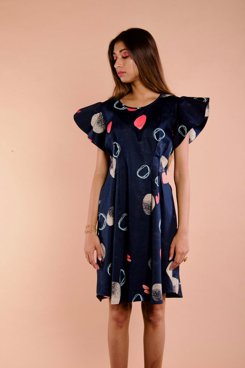 Coraline Navy Blue Dress