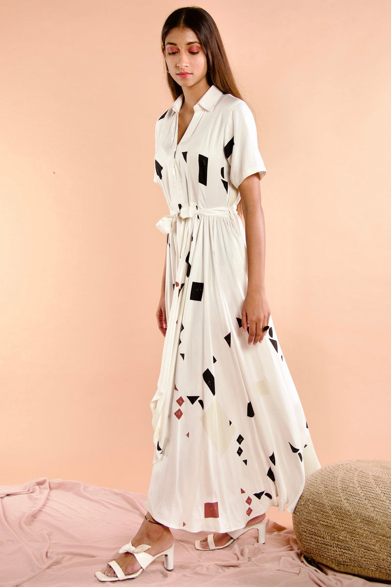 Terrazzo White Dress